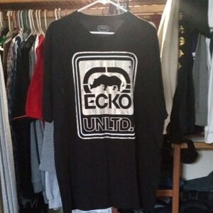 Ecko Unlimited Black Short Sleeve Tee with Bold Logo